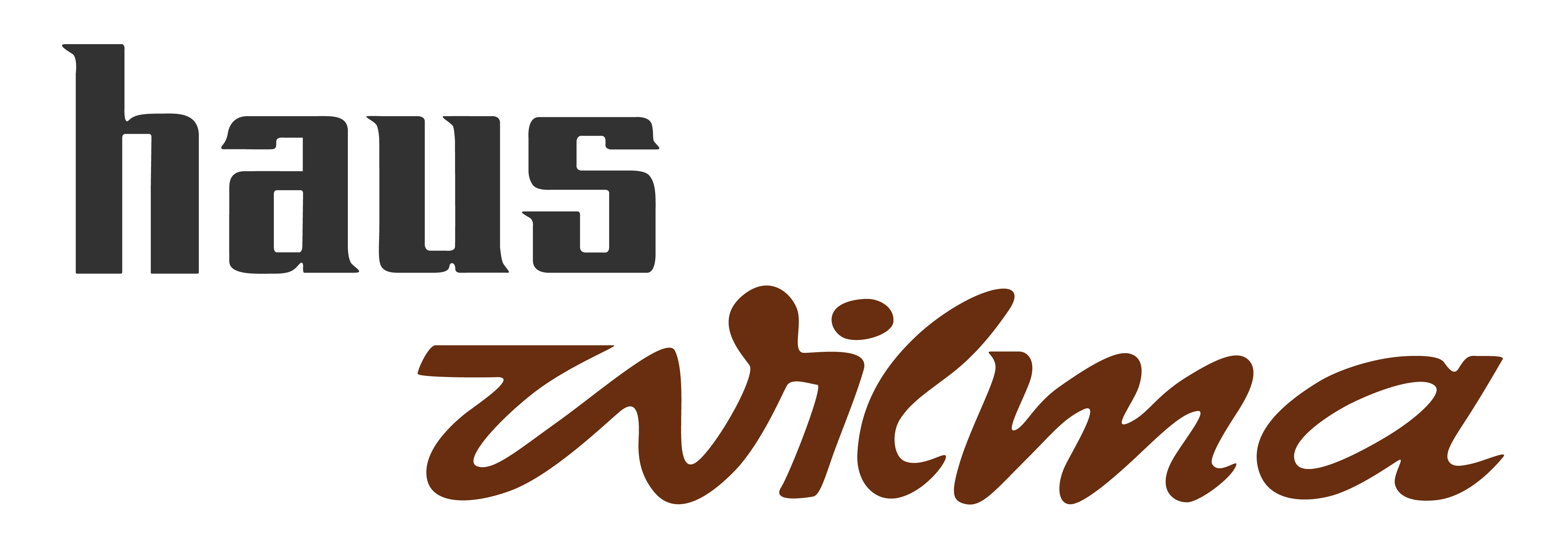 Logo Haus Wilma in grau und braun